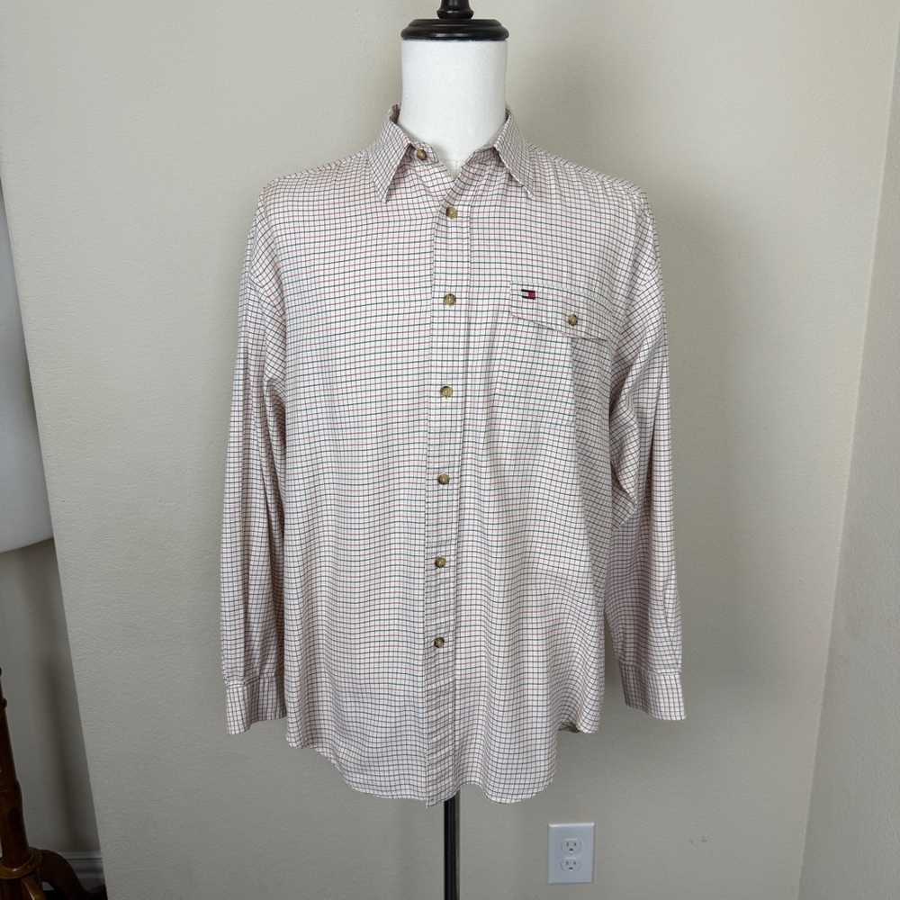 Tommy Hilfiger Men’s Plaid Long Sleeve Button Down. | Size L - Picture 1 of 9